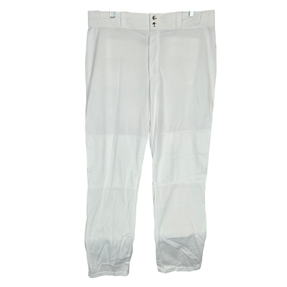 Wilson Men's White Baseball Pants Size XL Athleisure Sport Classic Relaxed NWT
